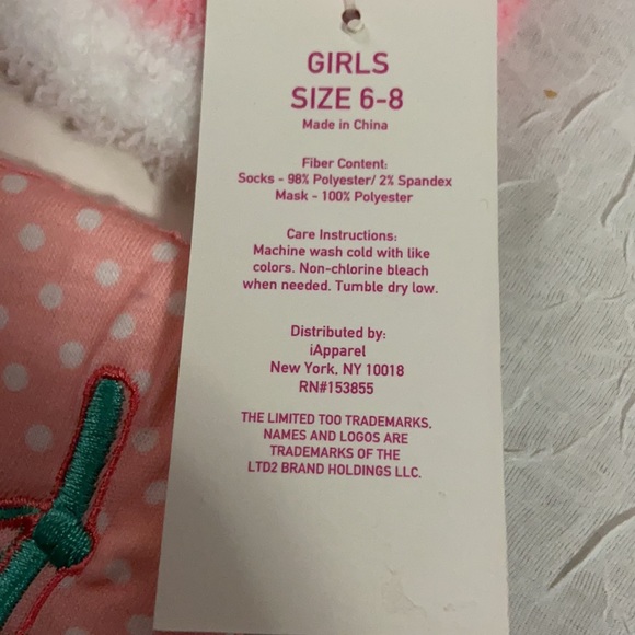 Limited Too Girls' Cozy Sock and Sleep Mask Set - Picture 2 of 4